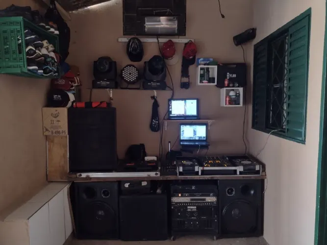 Equipamentos completos para Dj som e iluminação