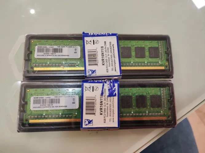 Kit 16GB (2x8) Kingston DDR3 1600MHz KVR16N11/8