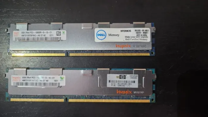 2 Pentes de 8gb memória ram ddr3