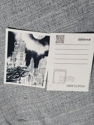 2 cartões postal arte ivan reis evolukit ccxp