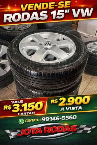 Rodas 15 vw com pneus