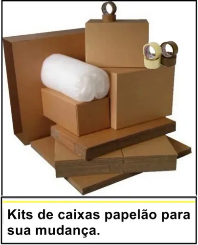 Caixa de papelão kis para mudança. 