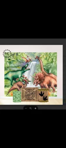 Painel Tecido para Festa Aniversario  Dinossauro 