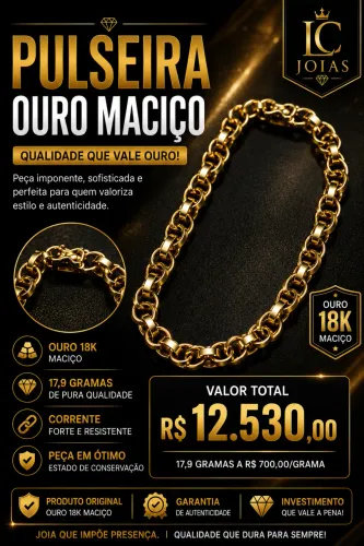 Pulseira de Ouro 18k