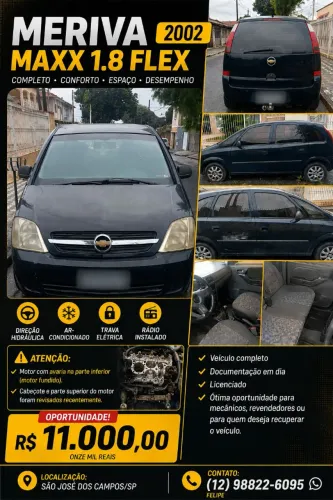 Chevrolet Meriva 1.8/ CD 1.8 MPFI 8V 102cv 5P 2004