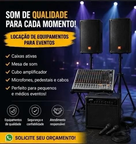 Locação de equipamentos para eventos