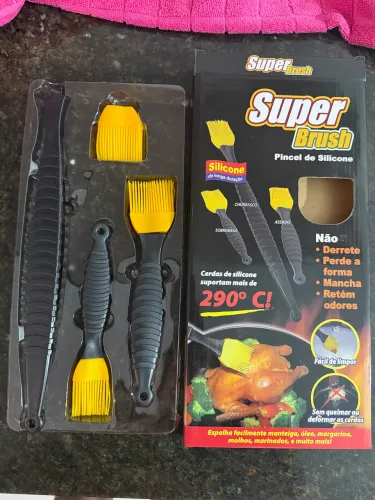 kit de pincéis de silicone culinários Super Brush