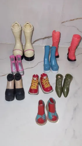 Antiga boneca Bratz lote de botas 