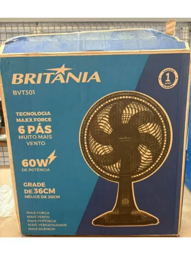 Ventilador Britânia BVT301 110V Mesa e Parede 6 Pás 60W - Promoção do Calor