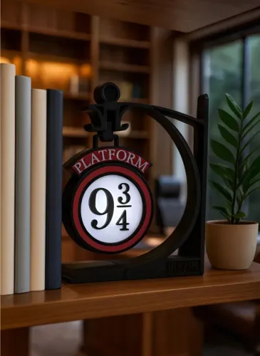 Luminária Temática Geek LED USB Plataforma 9 3/4 para fãs de Harry Potter