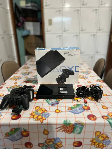 ? PlayStation 2 Slim Completo - Pronto para Jogar! (Com +60 jogos incluídos)