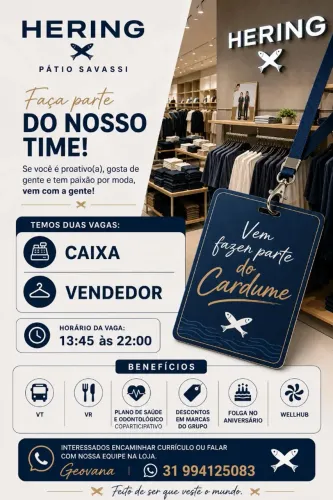 Vagas disponíveis