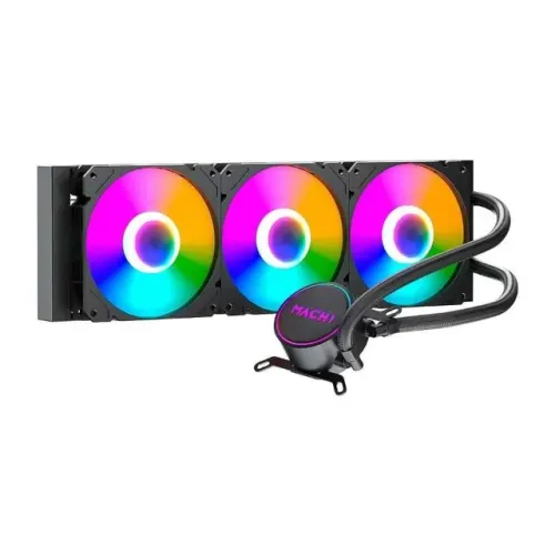 Water Cooler MACH1 Logic, RGB, 360mm, AMD e Intel, Preto - GK360 [LACRADO]