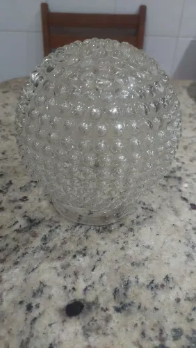 Luminária globo bojo plafon bolinha antigo