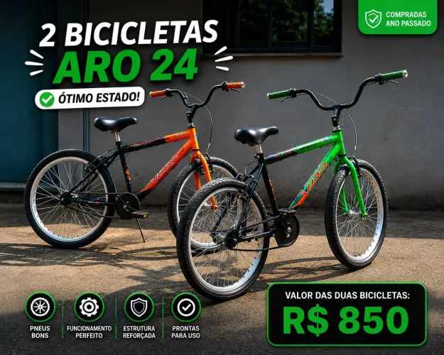 VENDE-SE BICICLETAS ARO 24