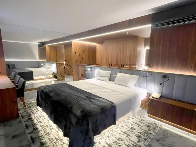 Flat disponível para locação totalmente mobiliado ideal para quem busca conforto e comodid