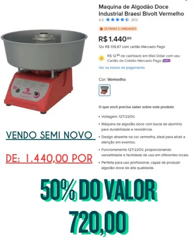 Máquina de algodão doce