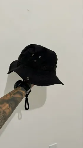 Chapéu tático preto marca Bélica para trabalho ou pescaria