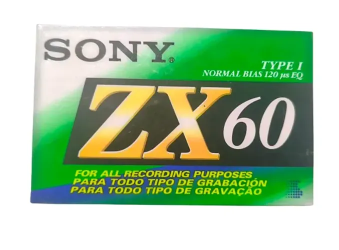 Fita Cassete sony ZX60 60 minutos lacrada nova