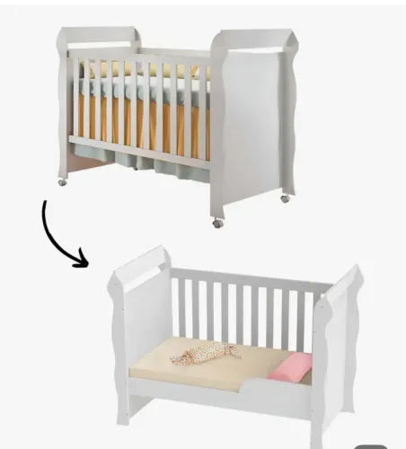 Berço vira cama