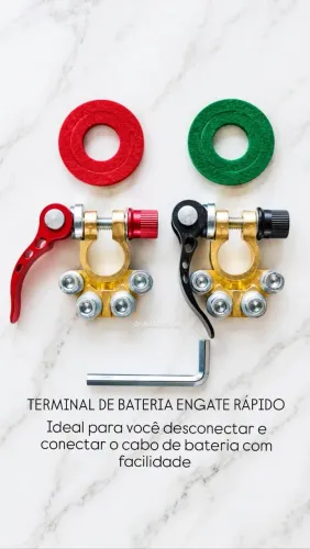 Terminal de bateria trava rápida