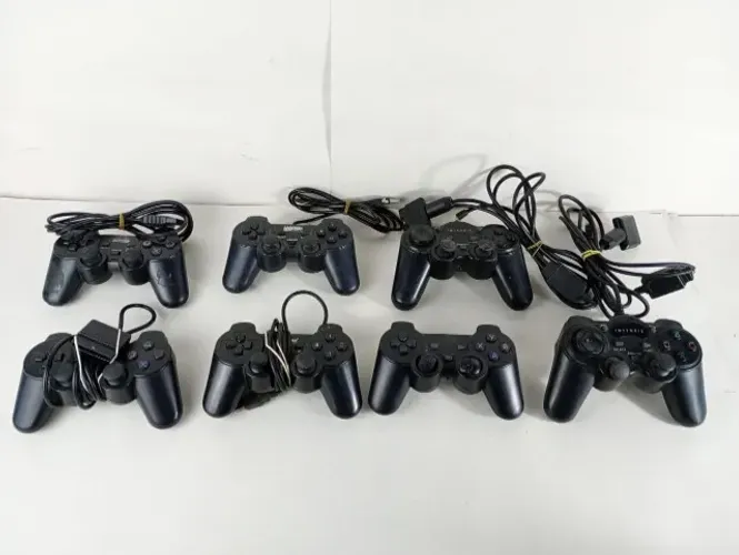 Lote 7 Controles Videogame No Estado Sucata Para Manutenção