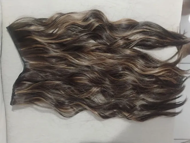 Cabelo Mega Hair ondulado bio humano