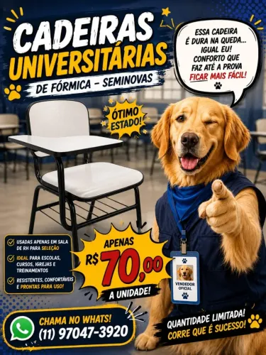 CADEIRA UNIVERSITARIA