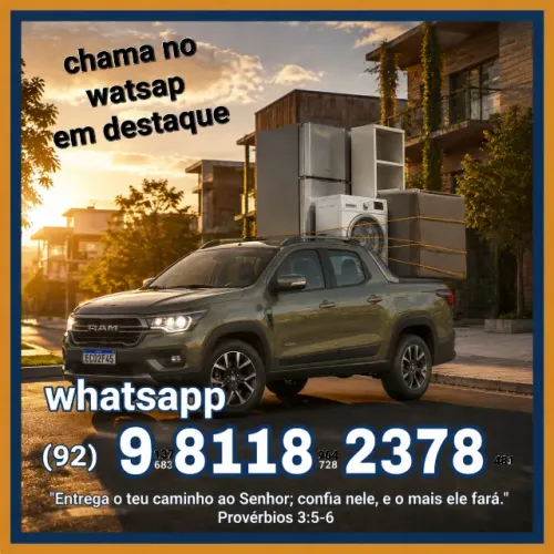 Frete sabado e domingo disponível Transporte rápido para mudanças pequenas com pickup