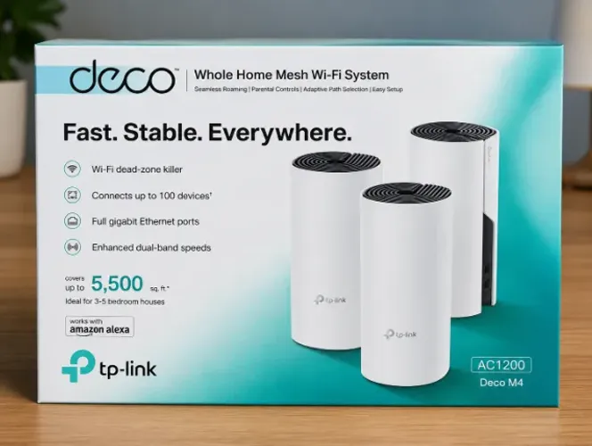 Roteador Wireless TP-Link Deco M4 AC1200 (3-Pack) 867MBPS