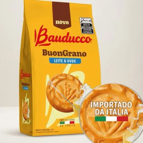 Biscoito bauducco buongiorno leite e ovos tradicional