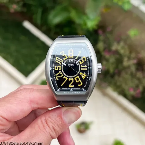 Relógio Frank Muller Vanguard Amarelo - Eta Super C