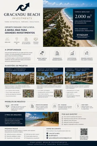 Área beira mar para o projeto dos seus sonhos documentação ok