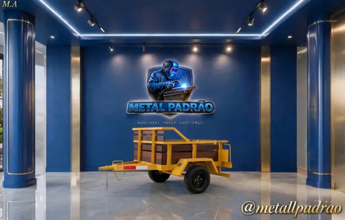 REBOQUE MINI PARA MOTO- 0KM| Resistência e <br>|METAL PADRÃO - Resistência e Versatilidade