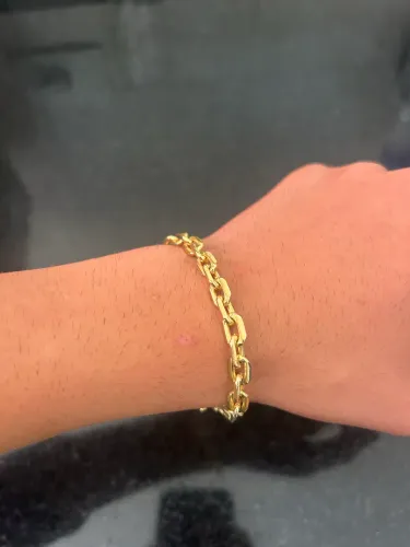 Pulseira banhada a ouro 18k