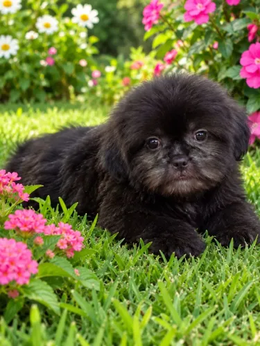 Filhote shihtzu macho