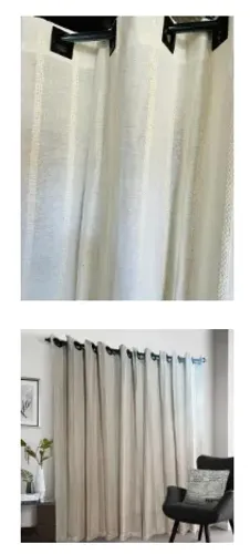 Cortina Algodão Cru 2,80x2,80