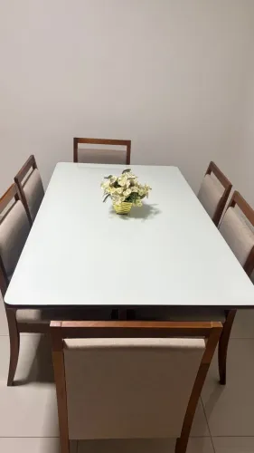 Mesa de jantar c/6 cadeiras