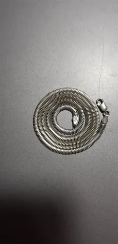 Pulseira e corrente de prata