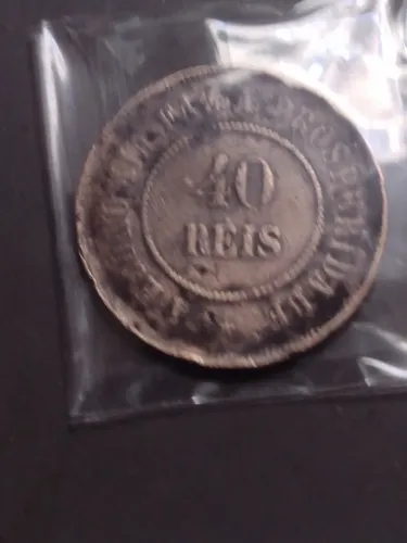 Moedas de 40 reis de 1908