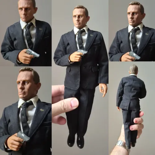 Daniel Craig 007 custom 1/6 tipo hot toys, loose