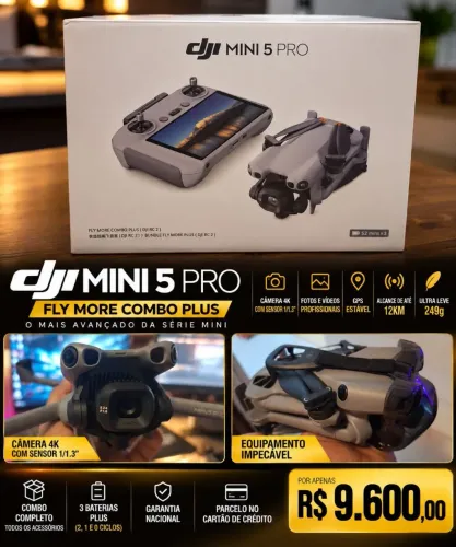 Drone DJI mini 5 pro combo fly more PLUS