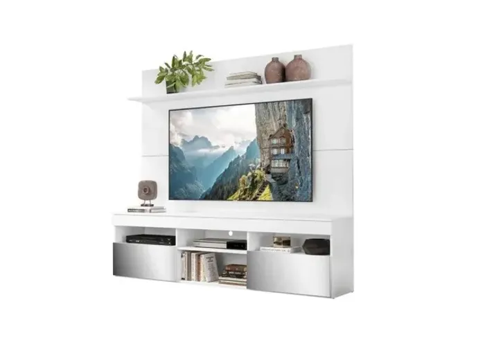 Painel e Rack Branco