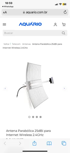 Antena sinal internet 