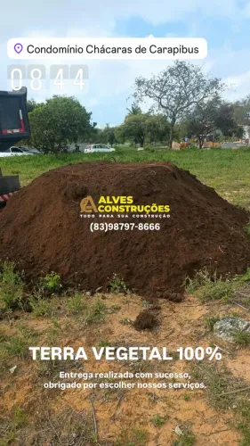 TERRA VEGETAL 100% PARA JARDINAGEM 