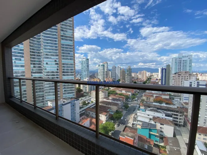 Comprar apartamento novo 3 quartos 3 suites vagas vista mar Embaré Santos