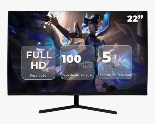 Monitor Gamer Home 22" Full Hd Redução Luz azul Hdmi 100hz