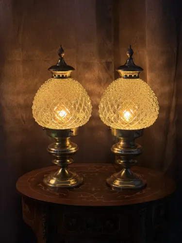 Par De Luminárias Clássicas Retrô Bico De Jaca - Relíquia Decoração