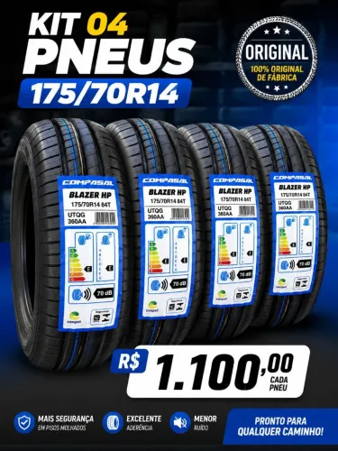 Pneu 175/70r14 (04 unidades)