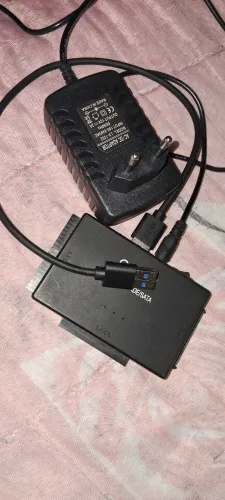 Adaptador Conversor usb 3.0 para ssd ou HD sata + fonte 12v